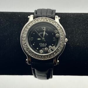 Silver black adrienne watch
